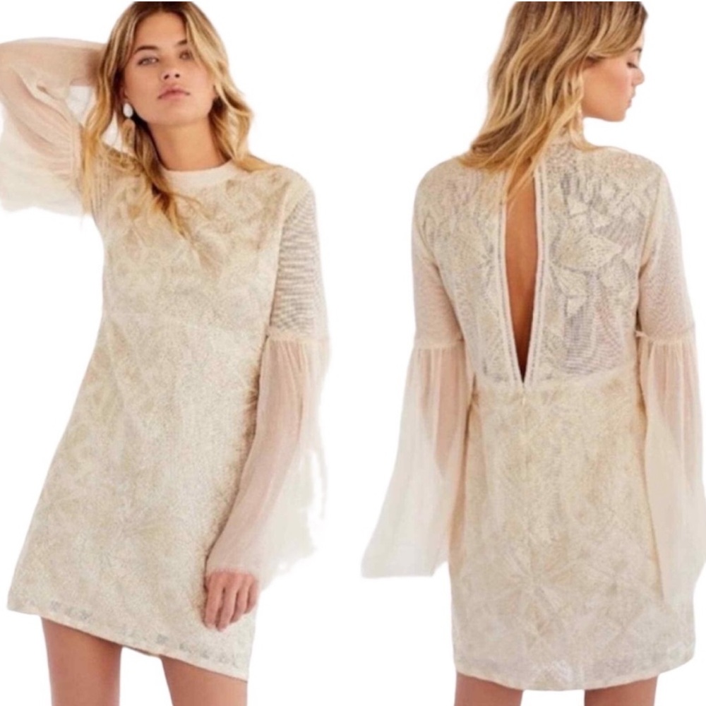 FREE PEOPLE Cleo Embroidered Dress